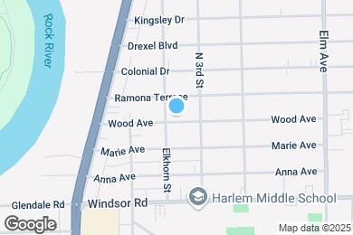 Map image of the property - 706 Wood Ave