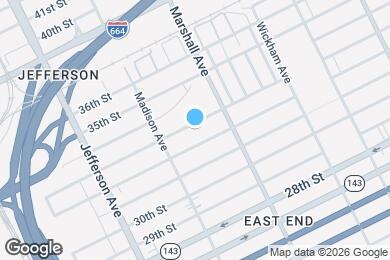 Map image of the property - 734 33rd St