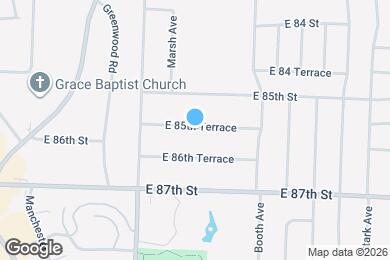Map image of the property - 8313 E 85th Terrace