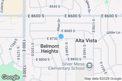 Map image of the property - 1512 E 8730 S