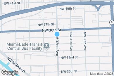 Map image of the property - 3498 NW 32nd Ave