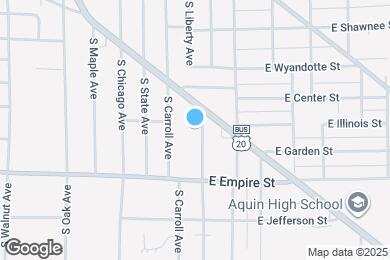 Map image of the property - 1124 S High Ave