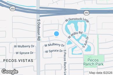 Map image of the property - 1831 W Wildhorse Dr
