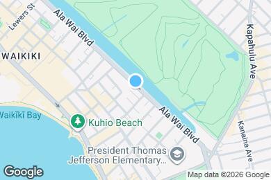 Map image of the property - 2465 Ala Wai Blvd