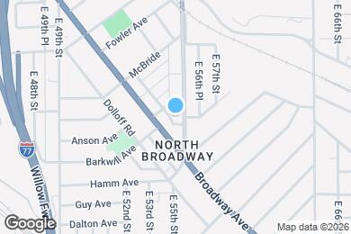 Map image of the property - 3304 E 55th St