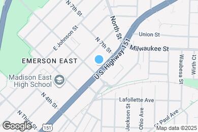 Map image of the property - 2416 E Washington Ave