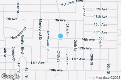 Map image of the property - 2405 14th Ave