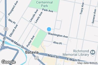 Map image of the property - 45 Washington Ave