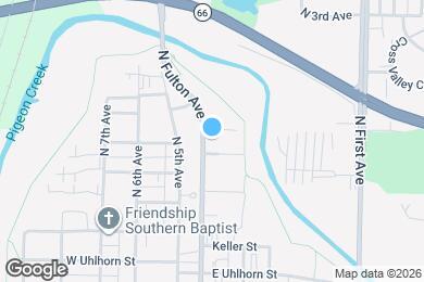 Map image of the property - 2317 N Fulton Ave