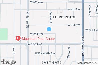 Map image of the property - 5655 W 2nd Ave