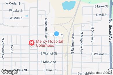 Map image of the property - 322 N Delaware Ave
