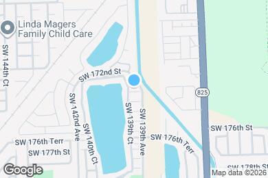 Map image of the property - 13921 SW 173rd Terrace