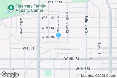 Map image of the property - 1529 W 6th St