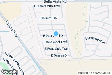 Map image of the property - 1163 E Dust Devil Dr