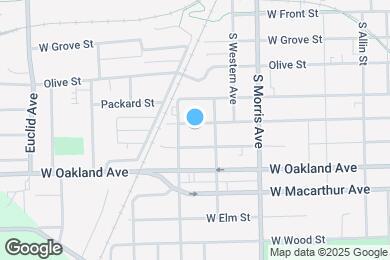 Map image of the property - 1110 W Jackson St