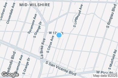 Map image of the property - 1817 S Highland Ave