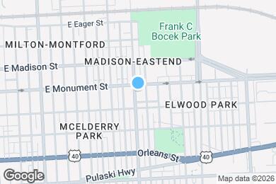 Map image of the property - 625 N Linwood Ave
