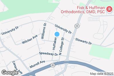 Map image of the property - 405 Huffaker Ave