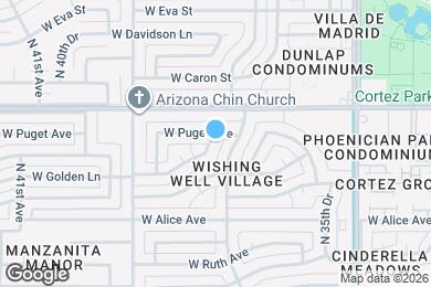 Map image of the property - 8831 N 37th Dr