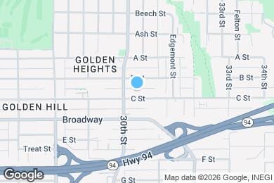 Map image of the property - 3036 C St