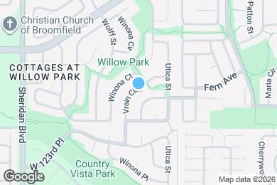 Map image of the property - 12450 Vrain Cir