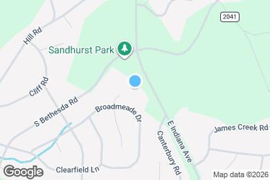 Map image of the property - 1624 E Indiana Ave