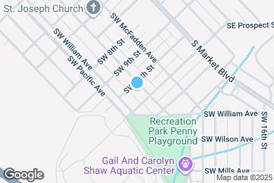 Map image of the property - 1037 SW Cascade Ave