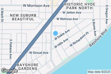 Map image of the property - 2117 W Dekle Ave