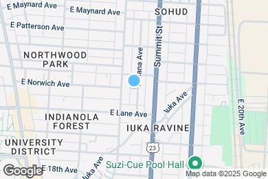 Map image of the property - 2137 Indiana Ave