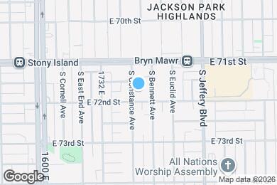Map image of the property - 7147 S Constance Ave