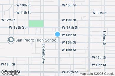 Map image of the property - 1415 S Gaffey St