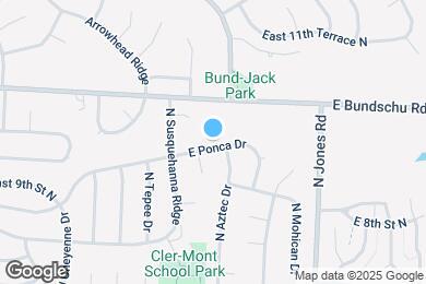 Map image of the property - 19112 E Ponca Dr