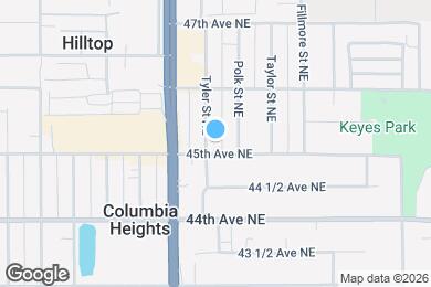 Map image of the property - 4500 Tyler St NE