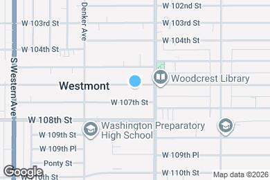 Map image of the property - 1432 W 106th St