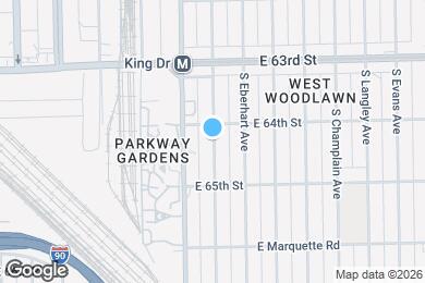 Map image of the property - 6404 S Vernon Ave