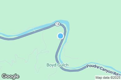 Map image of the property - 7023 Poudre Canyon Rd