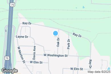 Map image of the property - 1217 Oak Dr
