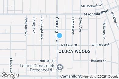 Map image of the property - 5024 Cahuenga Blvd