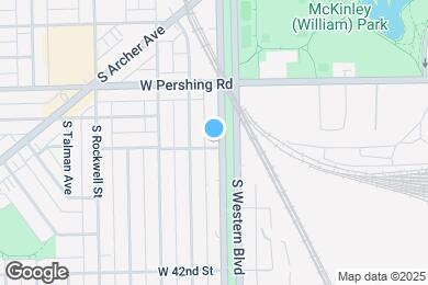 Map image of the property - 3960 S Western Ave