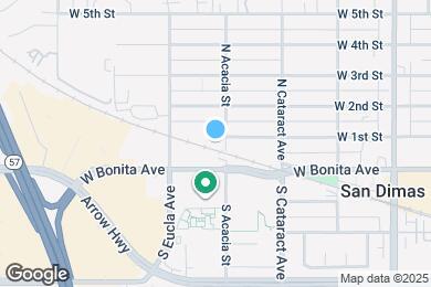 Map image of the property - 205 N San Dimas Canyon Rd