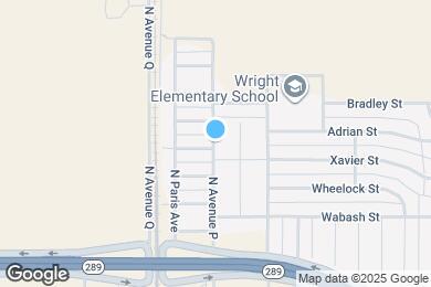 Map image of the property - 2516 N Ave O