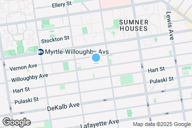 Map image of the property - 625 Willoughby Ave