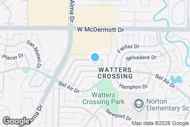 Map image of the property - 1205 Sonoma Dr
