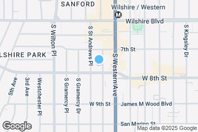 Map image of the property - 733 S Manhattan Pl