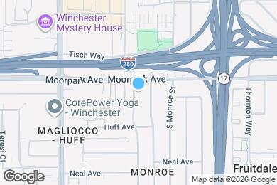 Map image of the property - 624 S Baywood Ave