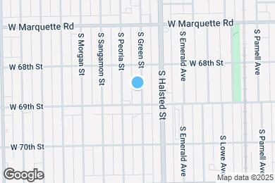 Map image of the property - 6840 S Green St