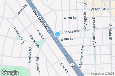 Map image of the property - 25901 Woodward Ave