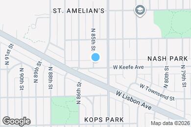 Map image of the property - 8434 West Keefe Ave, Upper