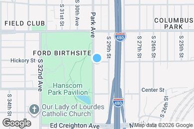 Map image of the property - 1701 Park Ave