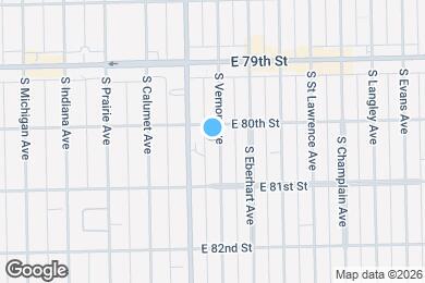 Map image of the property - 8014 S Vernon Ave